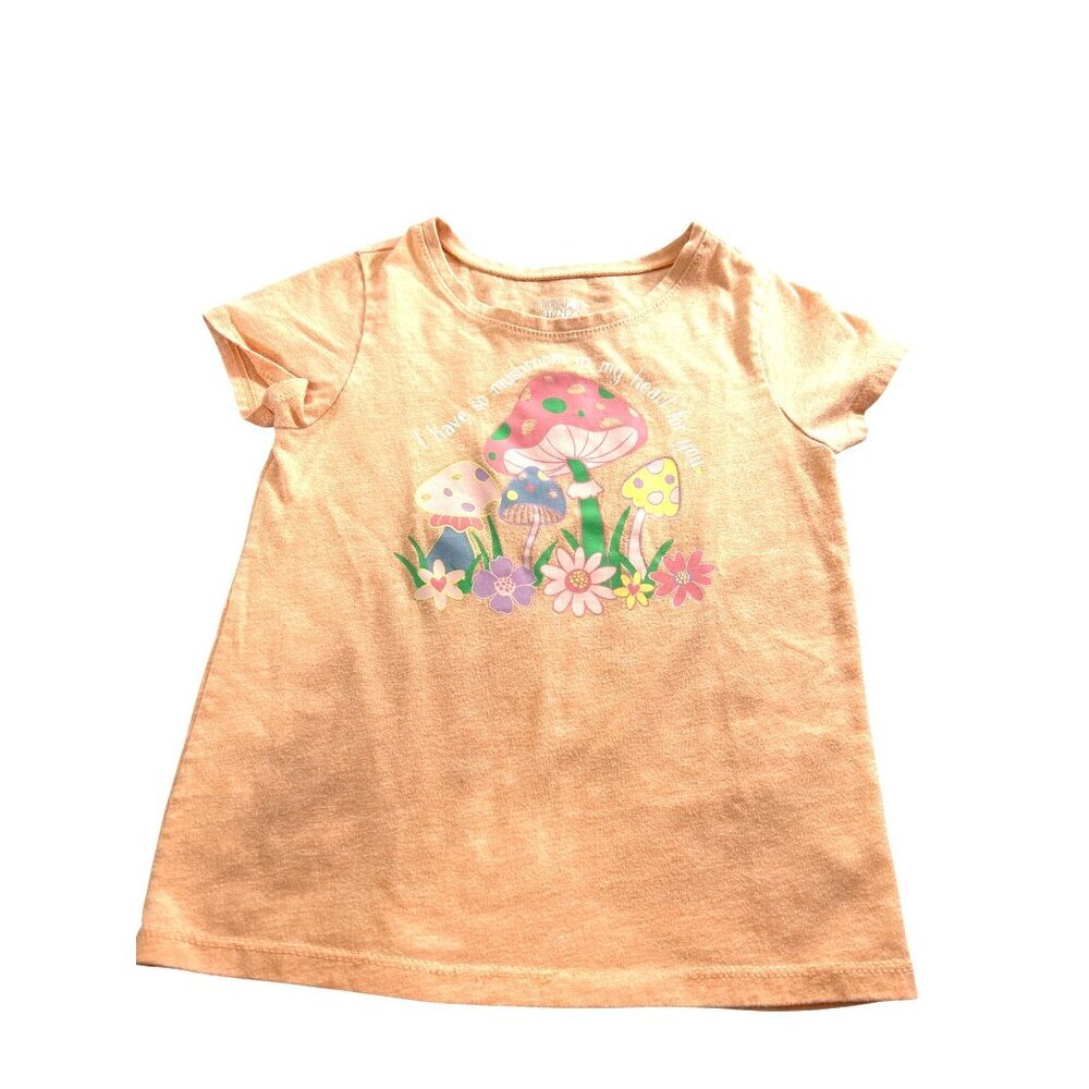 Garanimals Girls Graphic Tee Orange Multi Size 4T
